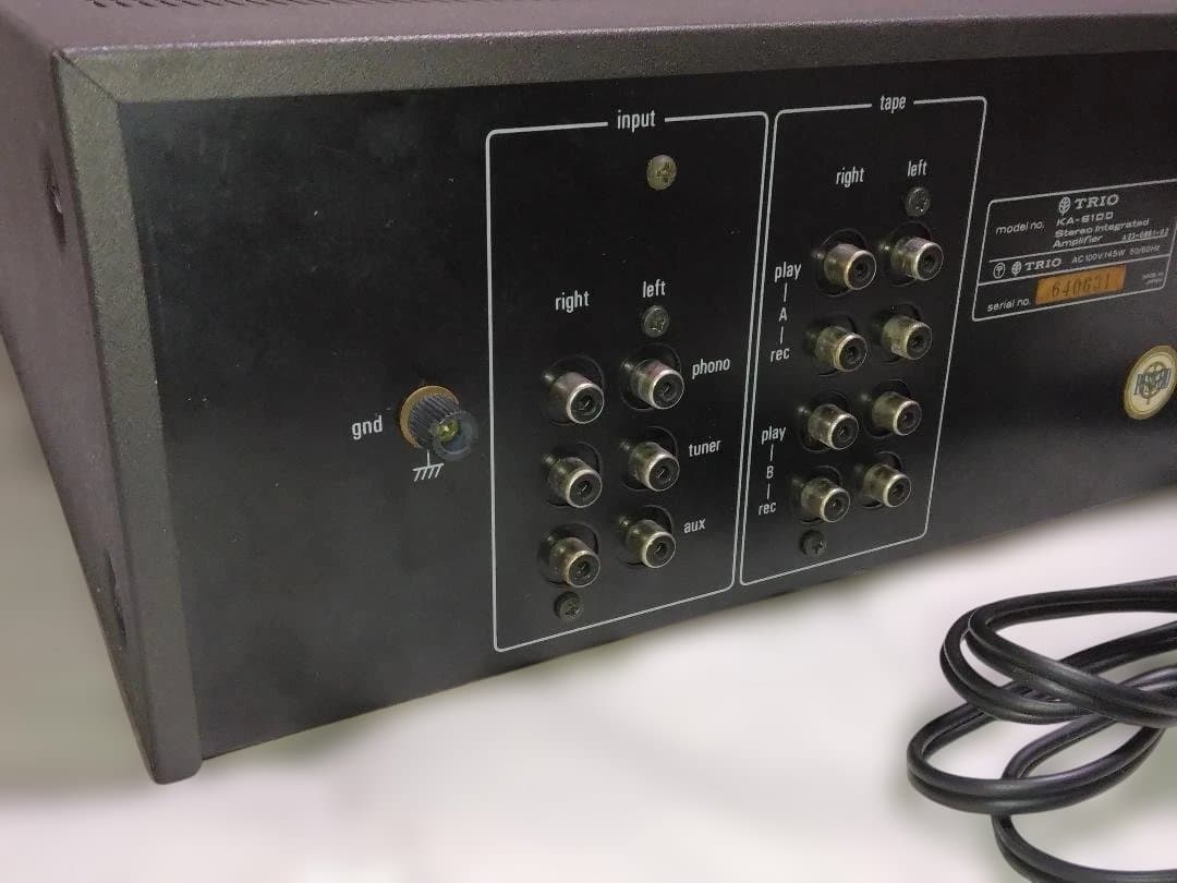 TRIO KA-6100 軽整備済 プリメインアンプ ビンテージ 昭和 メーター