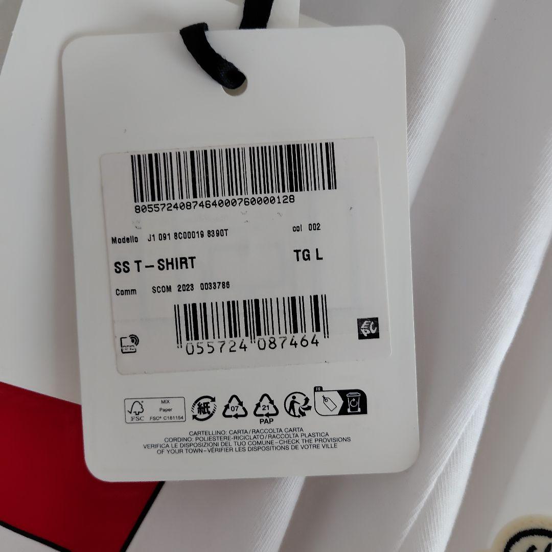 MONCLER ロゴ Tシャツ ホワイト 新品タグ付き