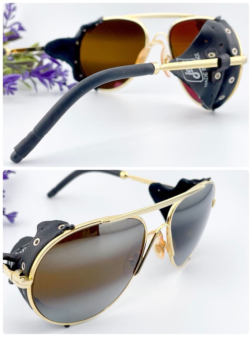 初期 Julbo ジュルボ ツーブリッジ 山岳用 ヴィンテージ サングラス