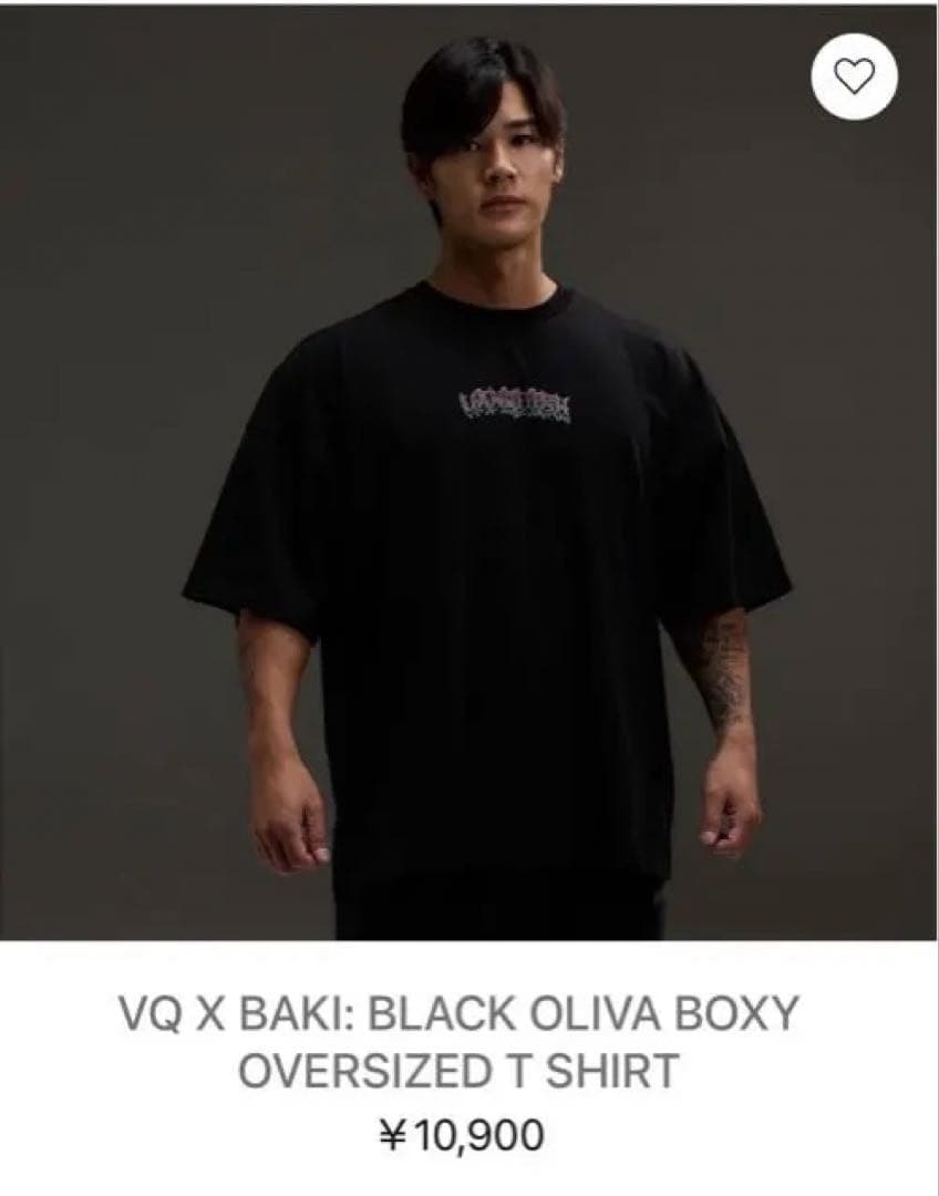 VANQUISH FITNESSx刃牙　ボクシーオーバーサイズTシャツ