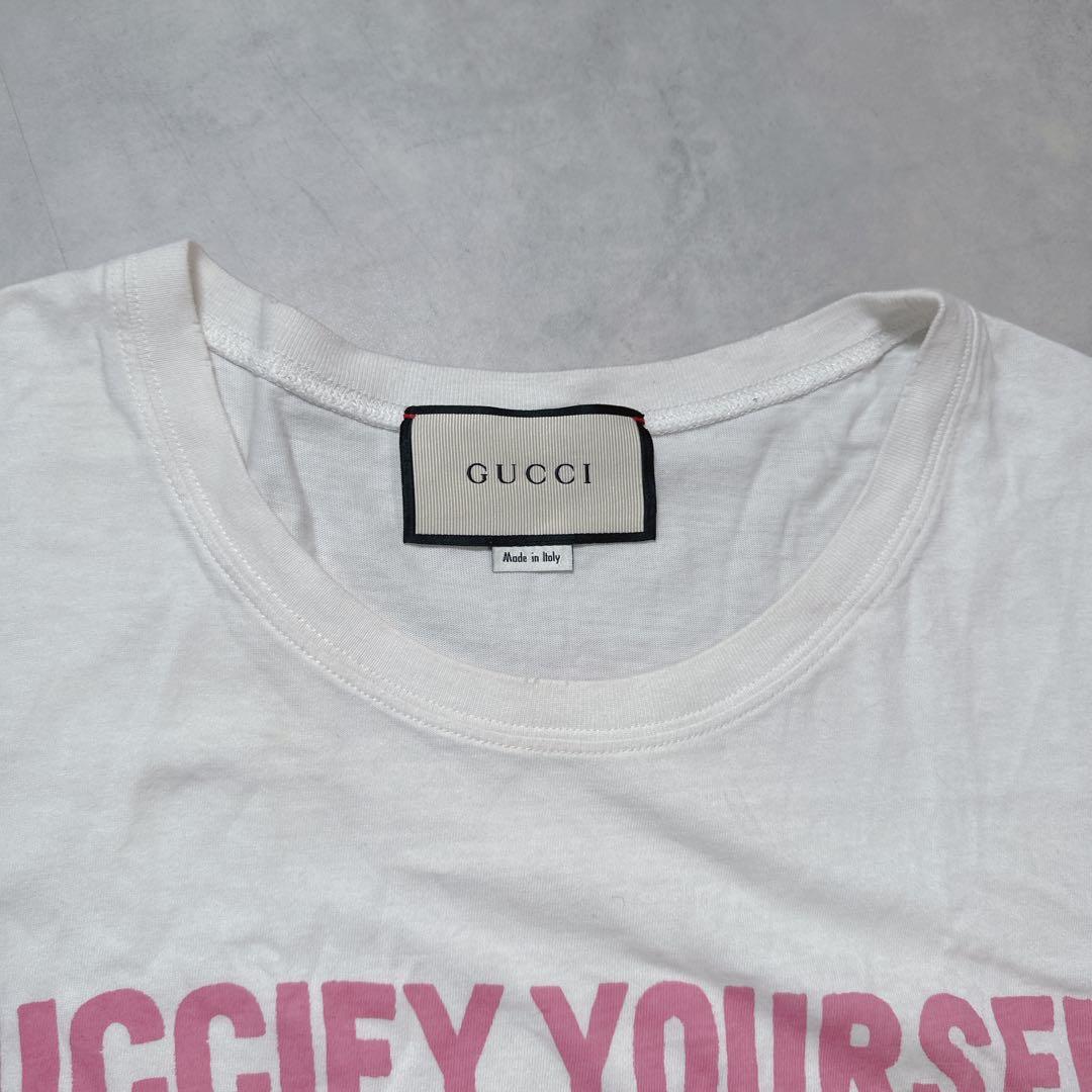GUCCI グッチ Tシャツ XS スネーク 半袖 GUCCIFY ホワイト.