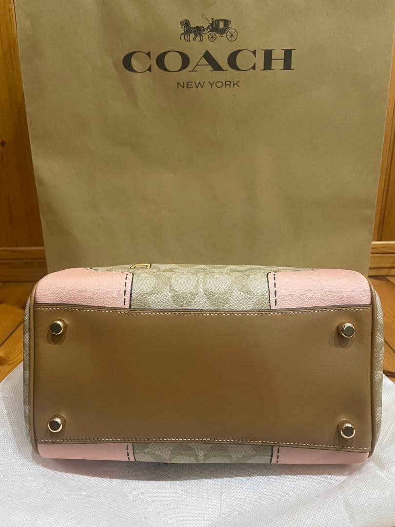 Coachローアン騙し絵シグネチャーロゴ2wayサッチェル