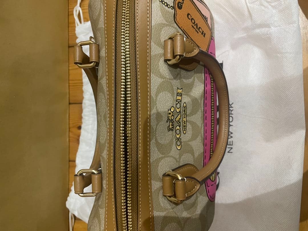 Coachローアン騙し絵シグネチャーロゴ2wayサッチェル