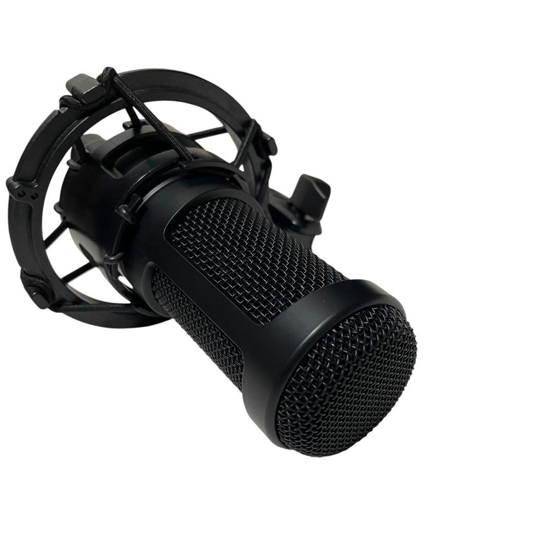 美品audio-technica コンデンサーマイク ブラック ショックマウント