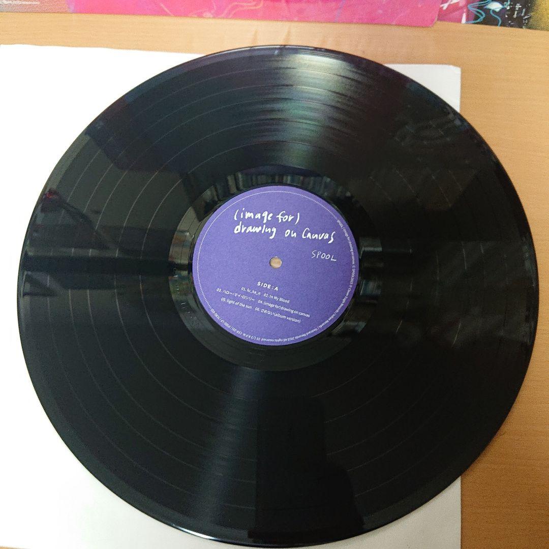 SPOOL drawing on canvas LP レコード シューゲイザー