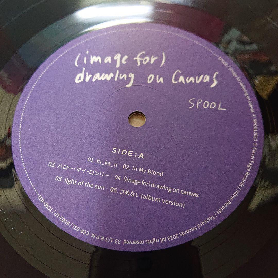 SPOOL drawing on canvas LP レコード シューゲイザー