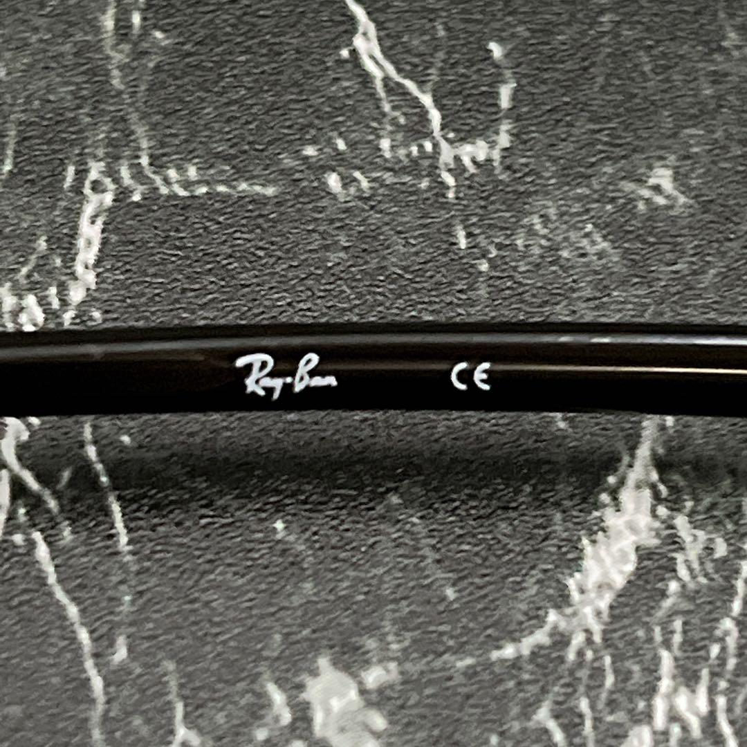 レイバン　オーバル型　メタルフレーム　サングラス　ロゴ　ブラック　アイウェア