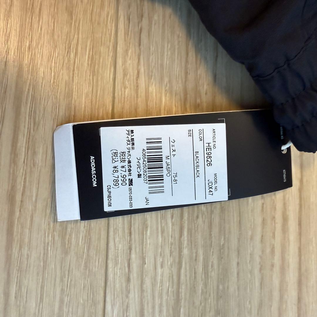 adidas ピンタックパンツ ブラック
