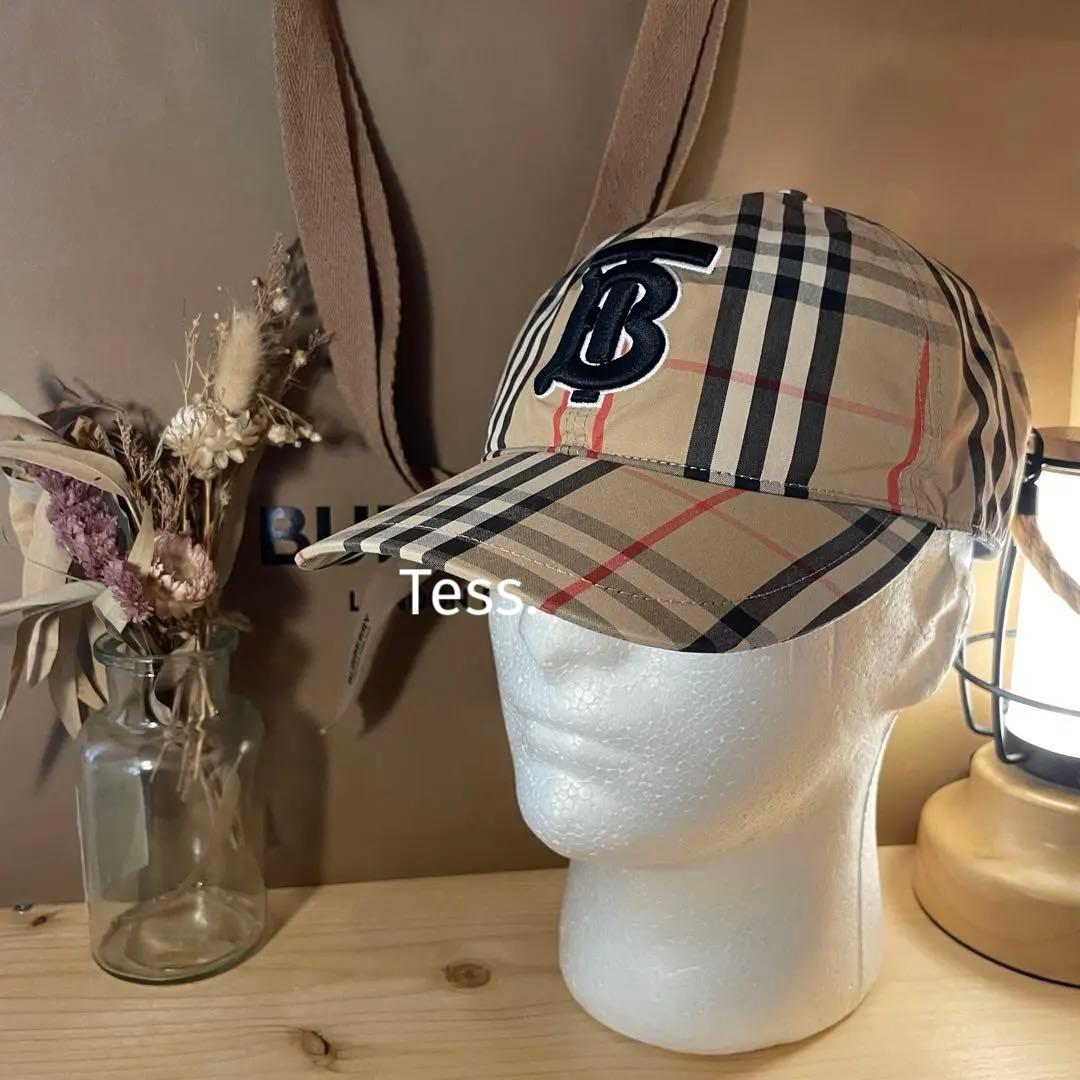 BURBERRY モノグラム キャップ L ノバチェック バーバリー リカルド期