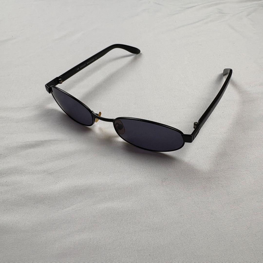 小物 GUCCI l oval sunglasses black