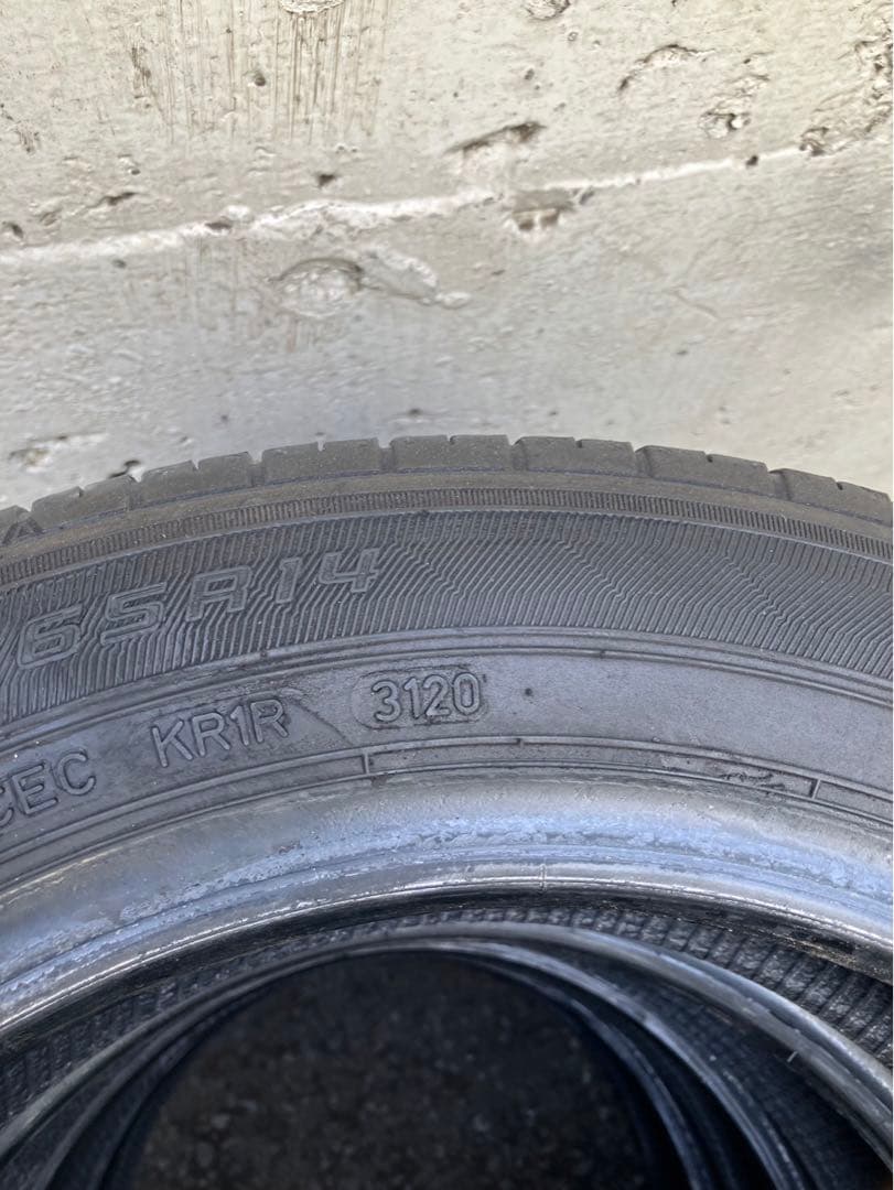 155/65R14グッドイヤーEG01◆ 4本2021年2本20年2本送料込み