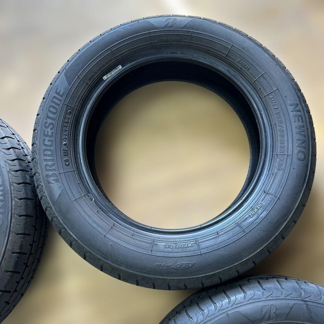 ブリヂストン　155/65R13 夏用タイヤ　2024年　4本(57)