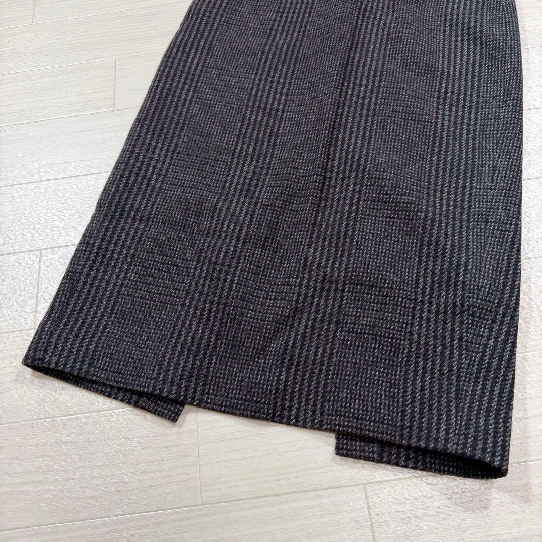 極美品 ウィムガゼット グレンチェック タイトスカート S