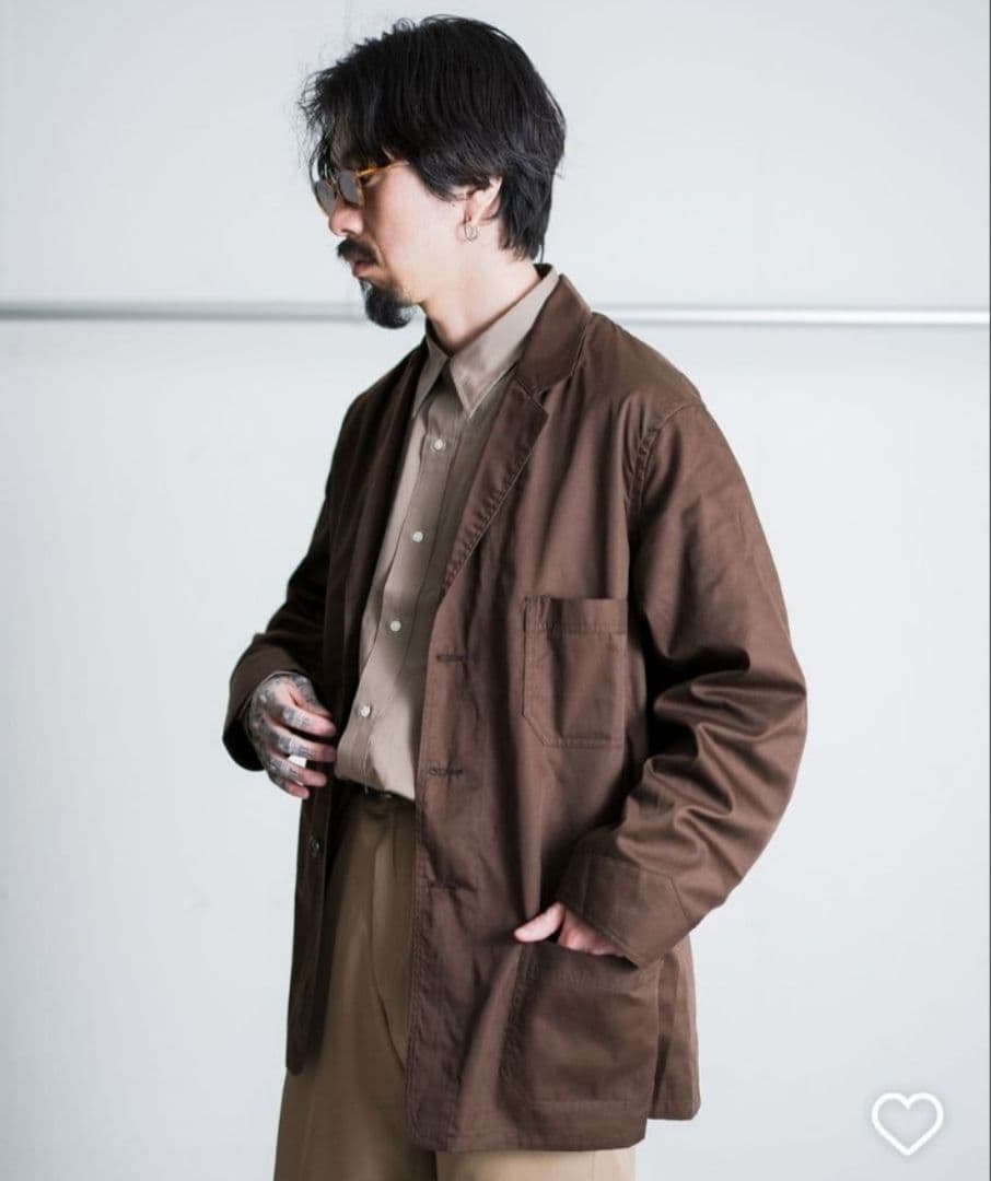 新品未使用FOUNDOUR WORK JACKET ブラウン 完売品 金子恵治