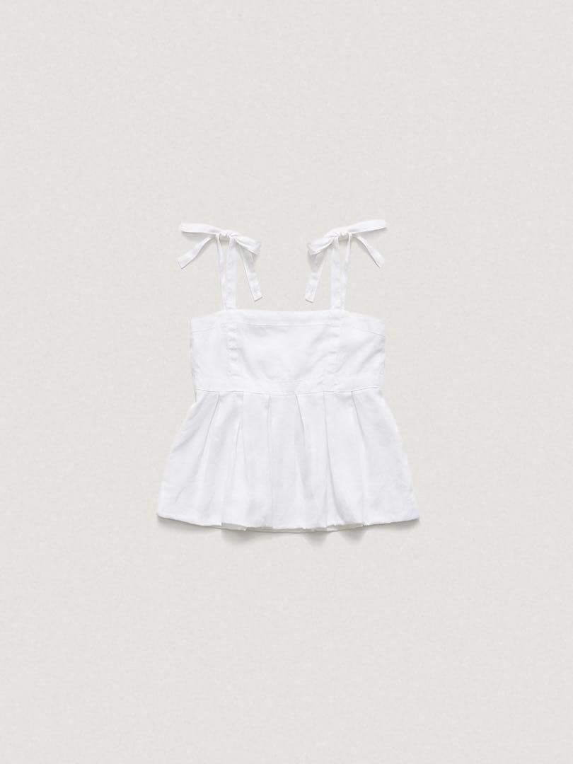 THE BARNNET inés ribbon strap top トップス