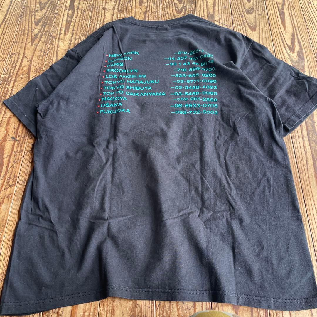 Supreme ブラック Tシャツ 都市名プリント