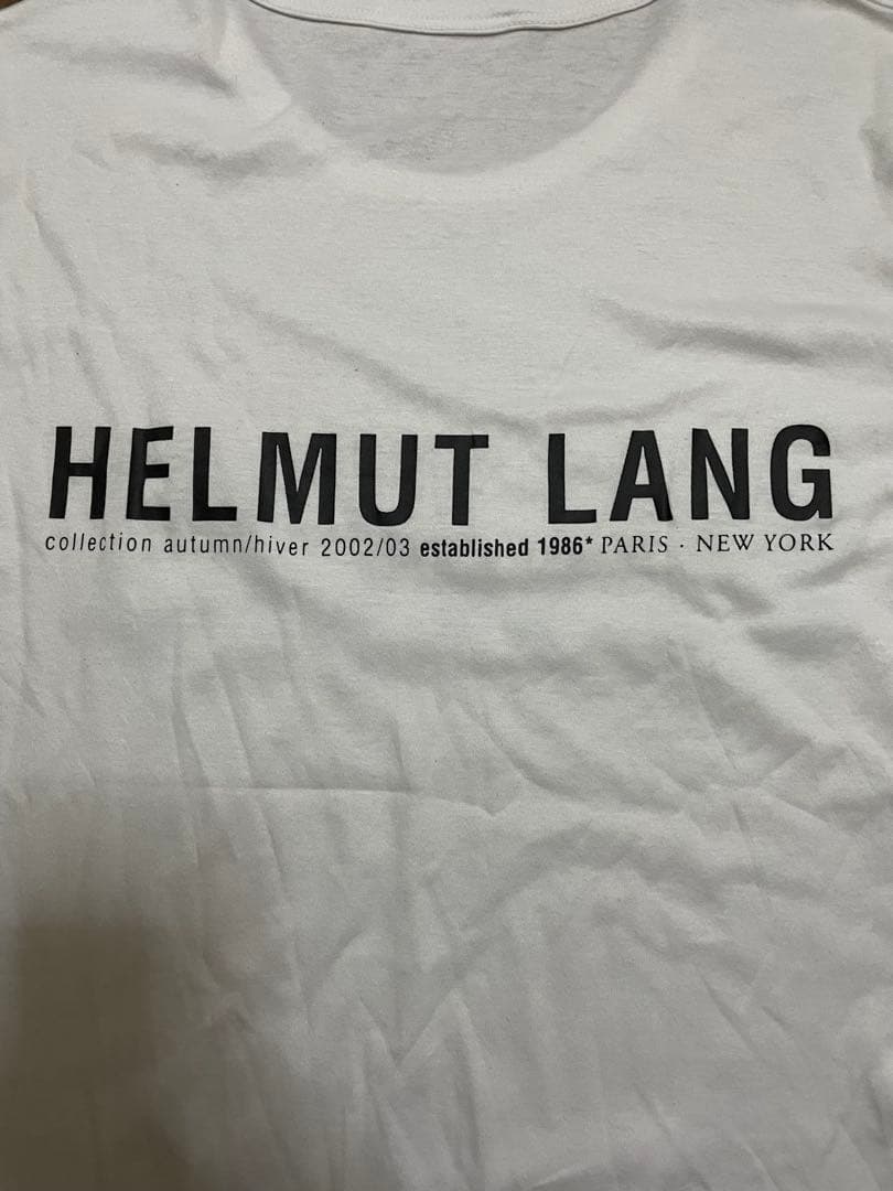 02AW HELMUT LANG 本人期 PARIS Tシャツ