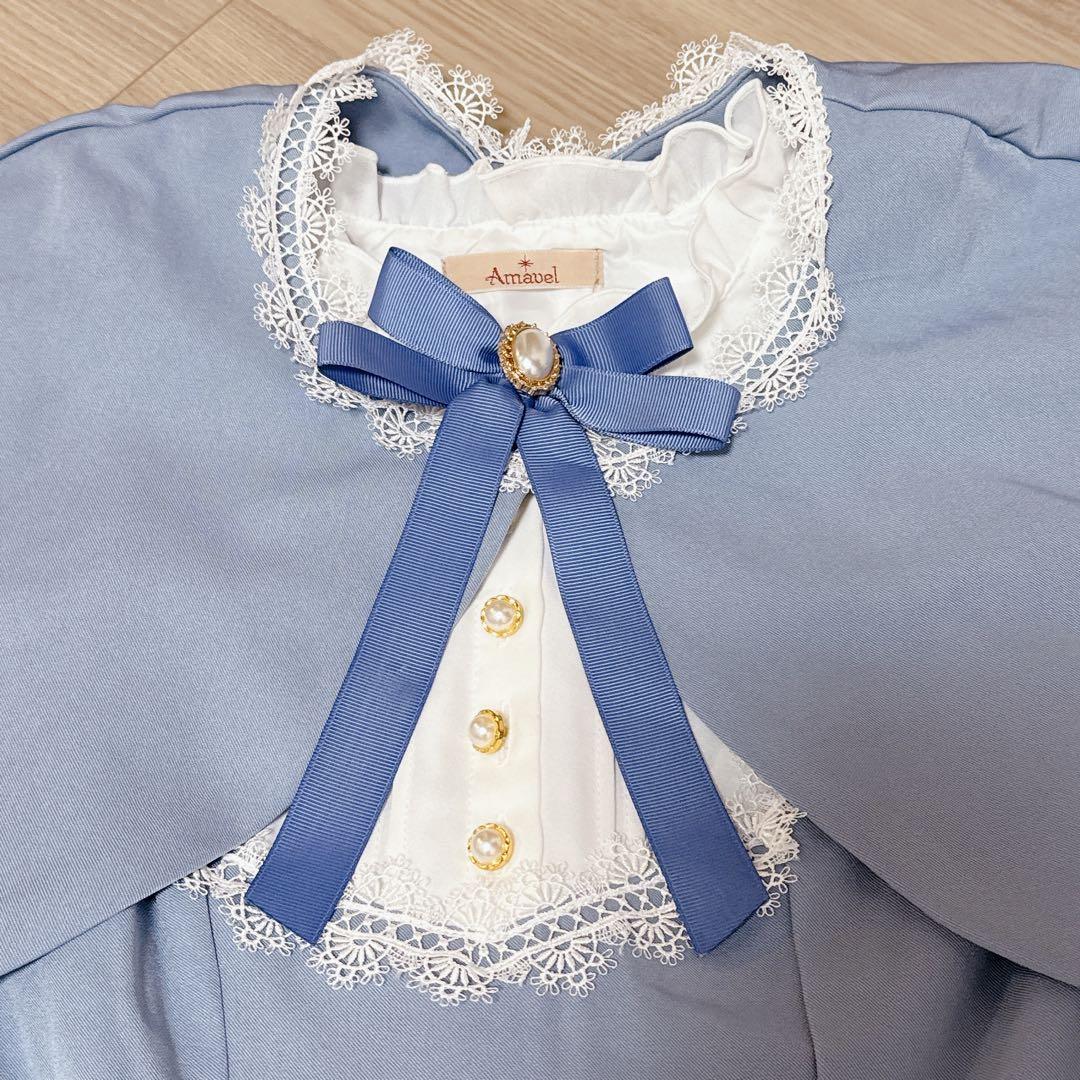 Amavel ネモフィラのケープワンピース