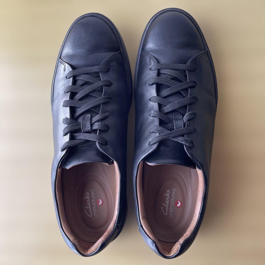【Clarks】UnCostaLaceアンコスタレースレザーシューズ26.5cm