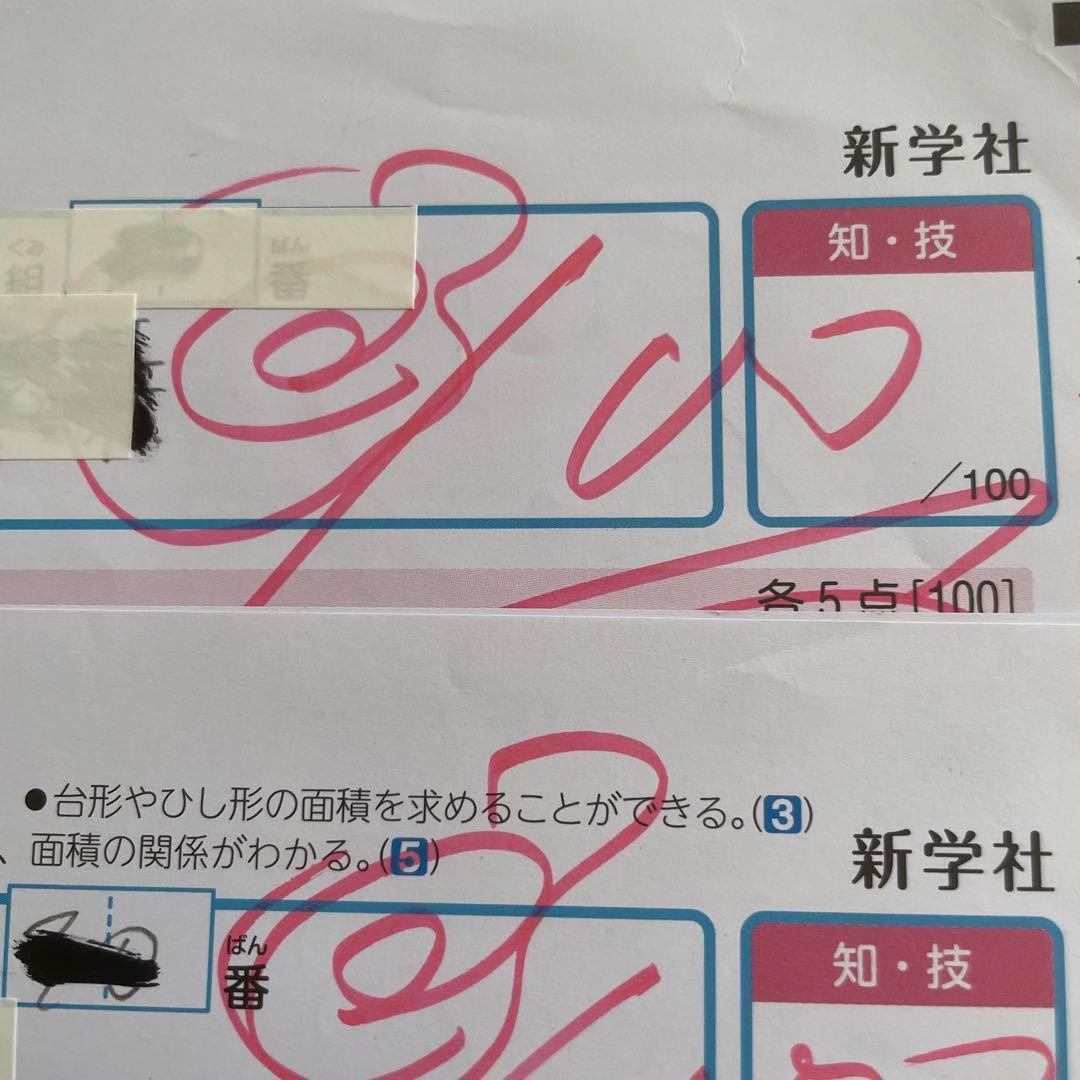 小学5年 算数 カラーテスト 令和7年度 21枚分 啓林館 新学社　最新