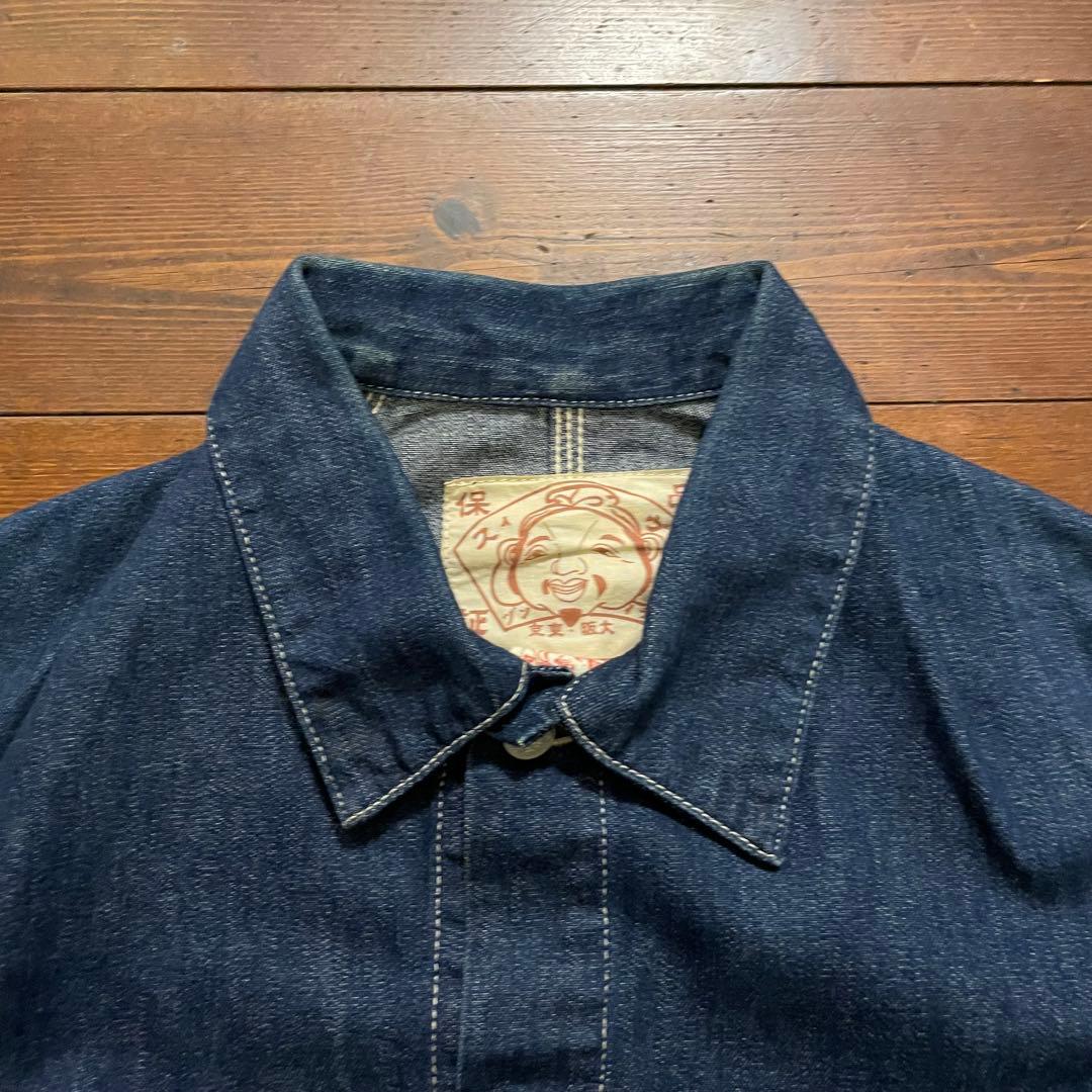 00s EVISU エヴィス カバーオール デニム インディゴ サイズ40