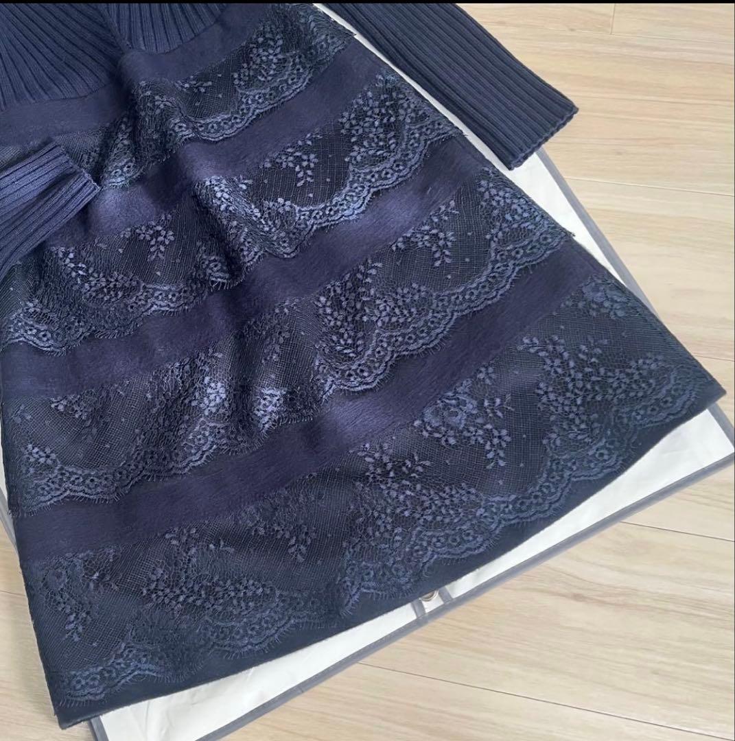 VALENTINO 国内正規 極美品 ヴァージンウール ワンピースM