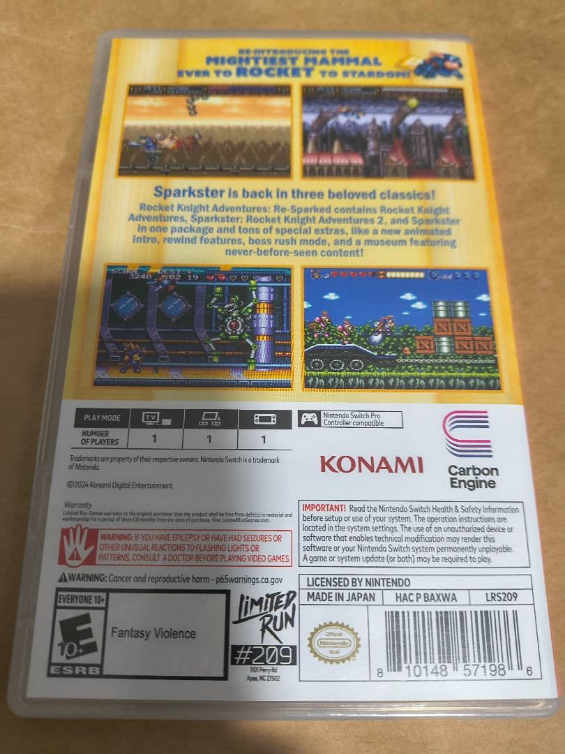 ROCKET KNIGHT ADVENTURES RE-SPARKED（北米版）
