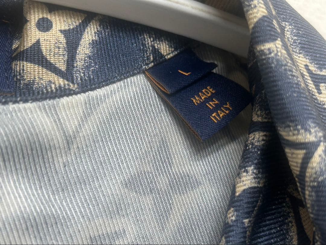 LOUIS VUITTON ルイヴィトン 23AW モノグラム　シルク　シャツ