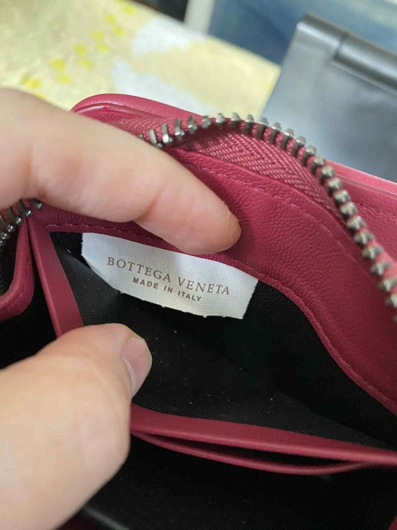 Bottega Veneta 二つ折り財布 バーガンディ