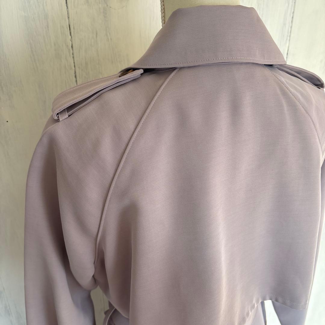 ADAM ET ROPEとろみ トレンチ コート　lavender