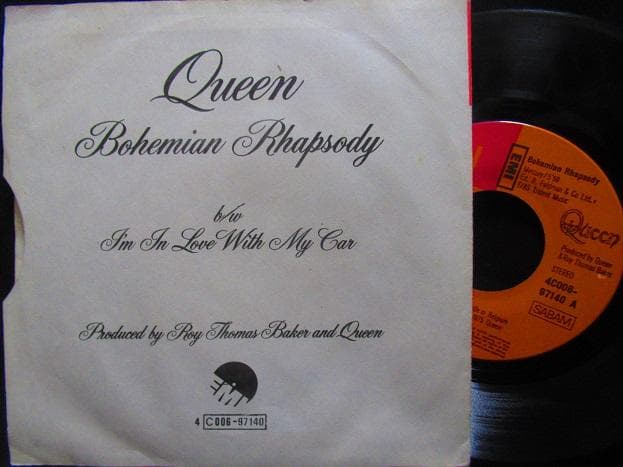 9【希少ジャケ/Queen ベルギー原盤 45】クイーン/ボヘミアン・ラプソディ