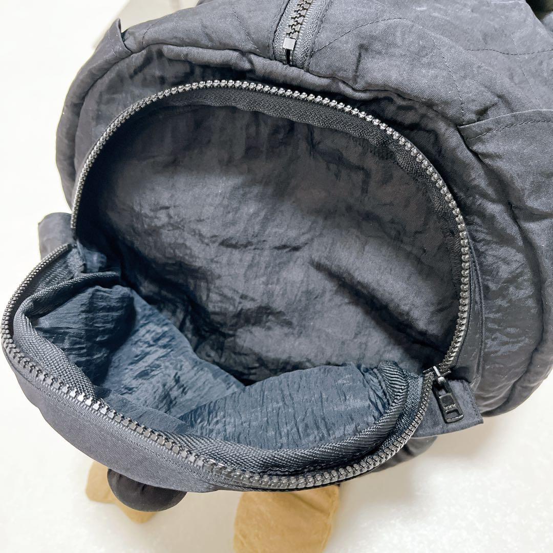 【Potechino ポテチーノ】ナイロン ボストンバッグ 羊 黒 旅行 美品