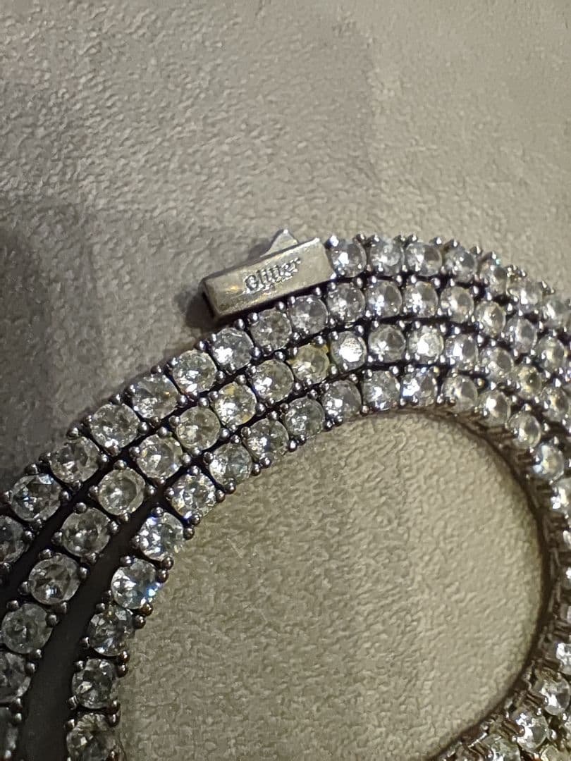 アクセサリー Glitter iced out chain 3mm 50cm