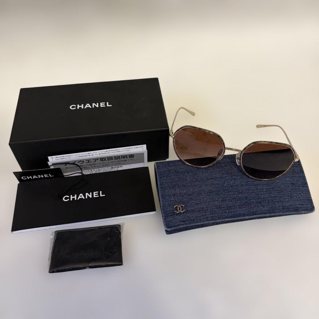 PA CHANEL パント シェイプ サングラス イタリア製 レディース