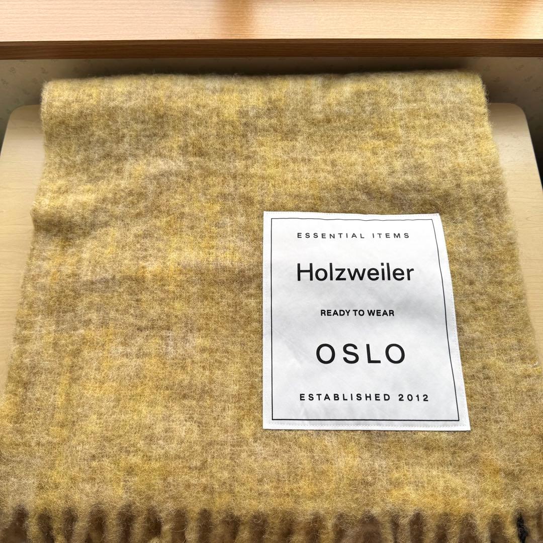 ★新品★ノルウェー発　Holzweiler　大判マフラー　モヘヤ　アルパカ