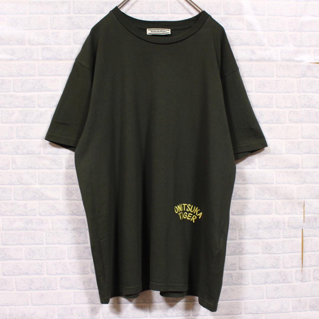 XL オニツカタイガー 虎 スカTシャツ ベトシャツ TIGER オリーブ 半袖
