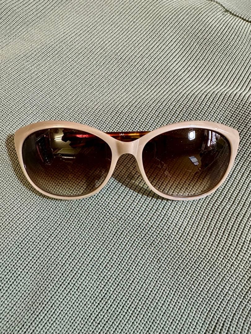 美品✨999.9 feelsun ベージュフレーム サングラス　F-21NP