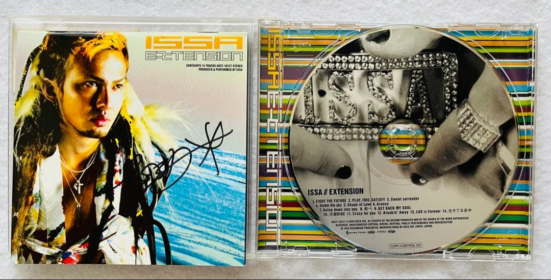 美品/貴重 直筆サイン付き ISSA EXTENSION アルバムCD1枚