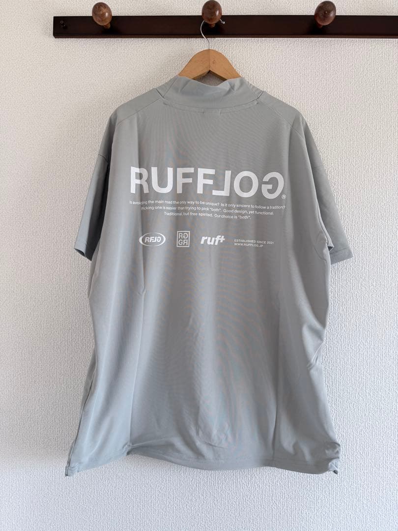 RUFFLOG MOCK NECK SHIRTS GRAY　ラフロッグ　サイズL