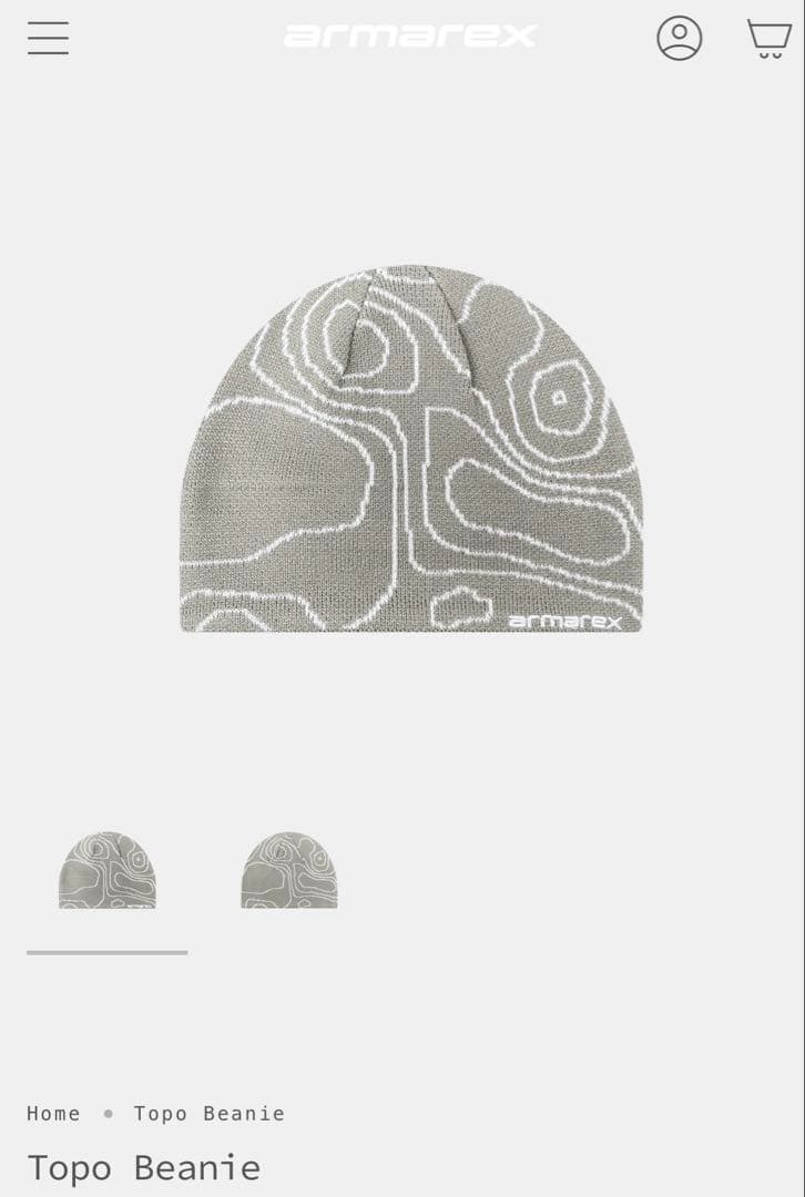 armarex TOPO BEANIE グレー