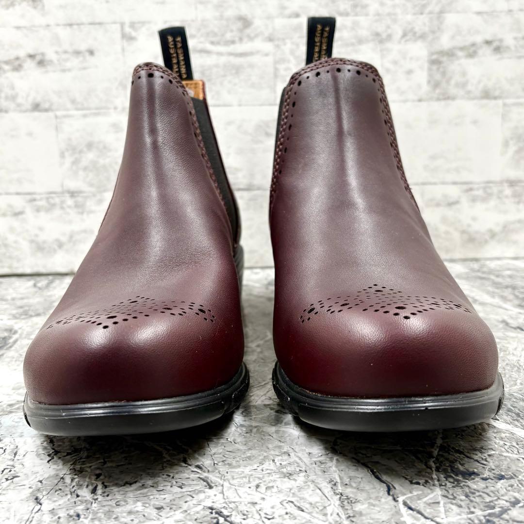 【極美品】 ブランドストーン サイドゴアブーツ UK6 メダリオン ボルドー
