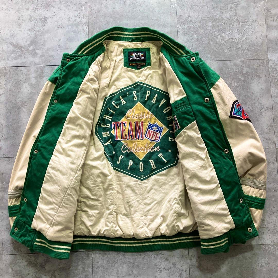 【90s】MIRAGE 75周年EAGLES 中綿 ブルゾン コットンスタジャン