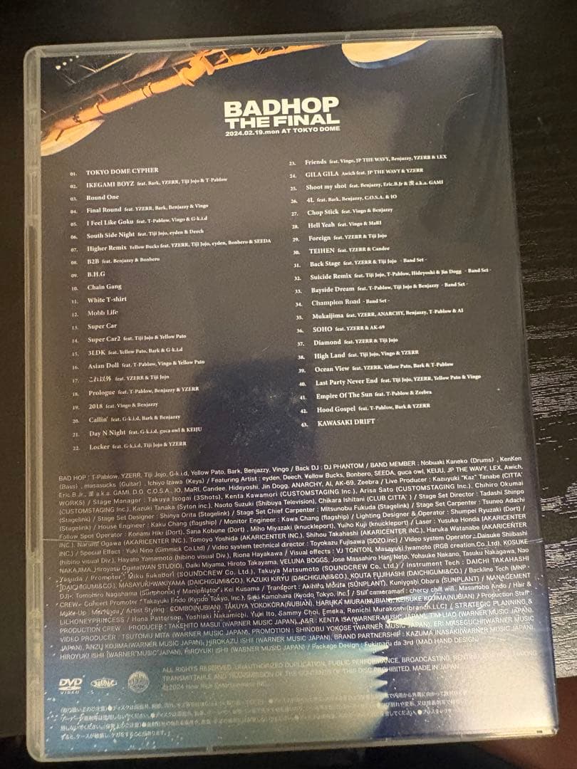 BADHOP 解散 DVD