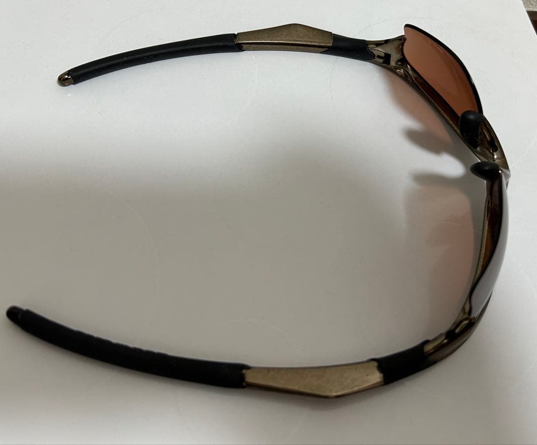Oakley オークリー カスタム サングラス 黒　金　ブラウンレンズ