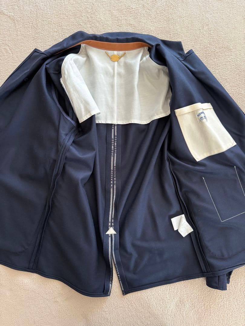 SUNSEA サンシー　ネイビー　セットアップ