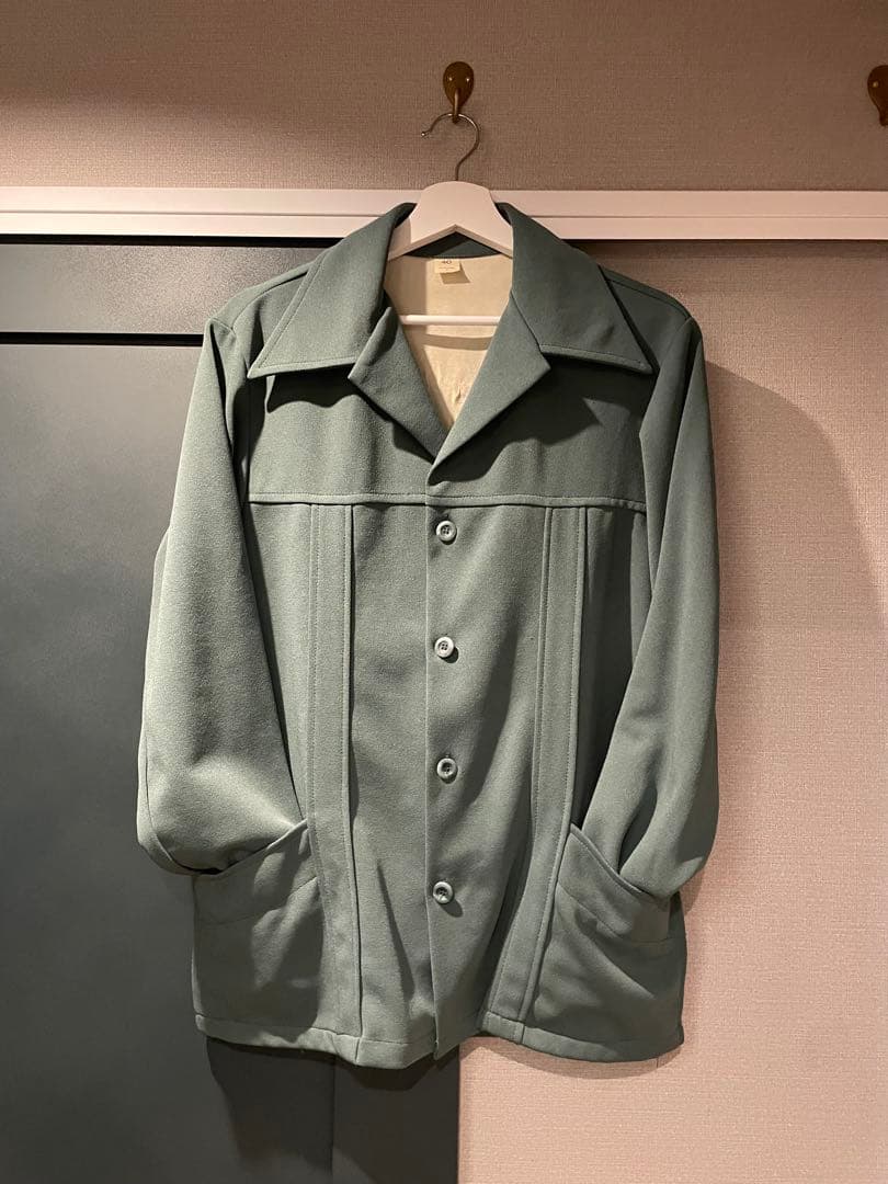 実寸L 70s Vintage Polyester Coverall 極美品