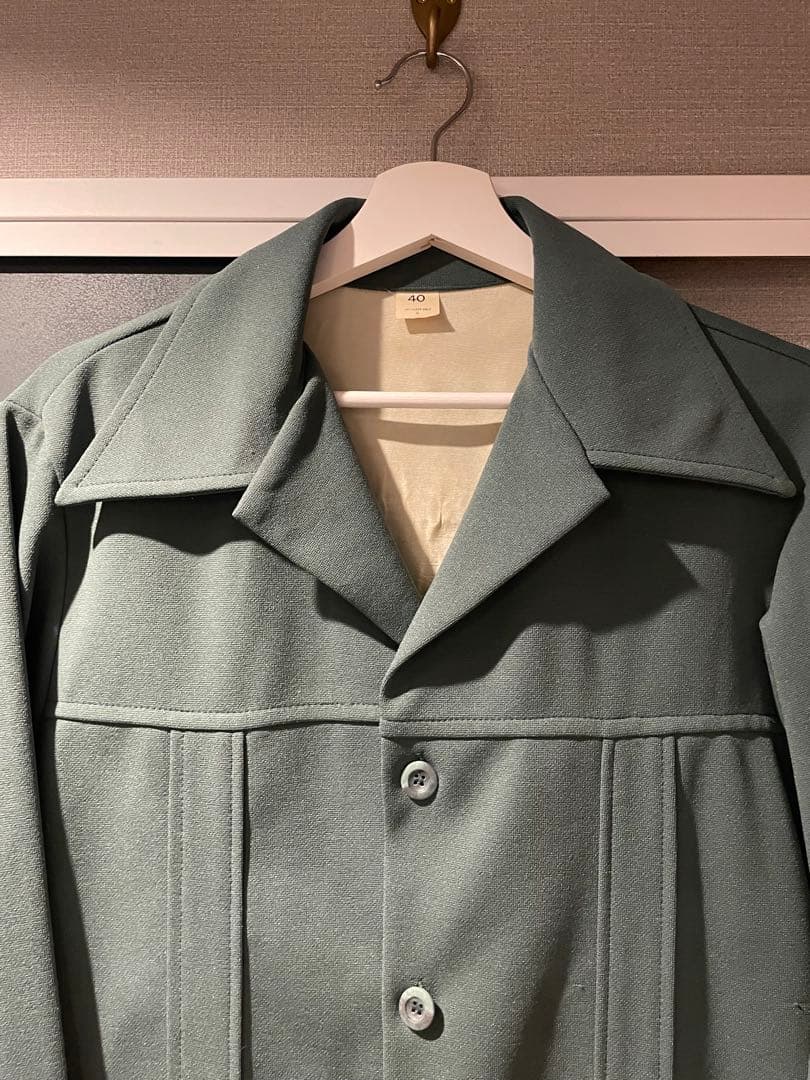 実寸L 70s Vintage Polyester Coverall 極美品
