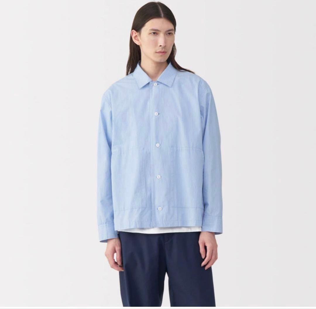 ムジラボMUJI Labo コットンシャツジャケット　Ｌ　無印良品
