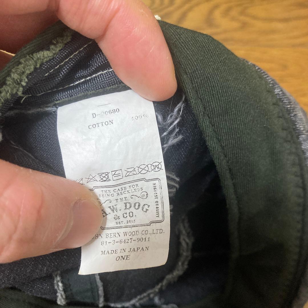 帽子 THE H.W.DOG&CO WASH DENIM ROLL CAP