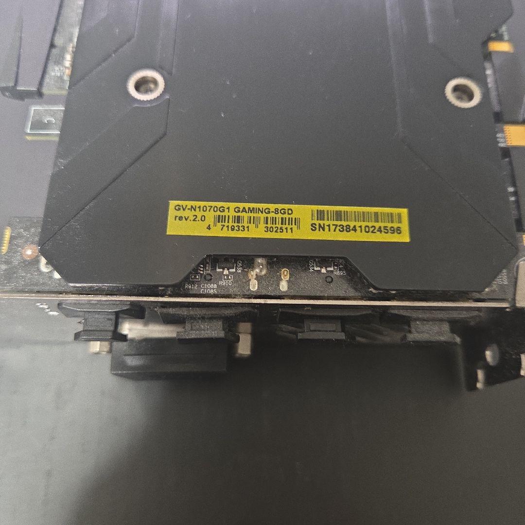 グラフィックボード・グラボ・ビデオカード GIGABYTE GV-N1070G1 GAMING 8GD